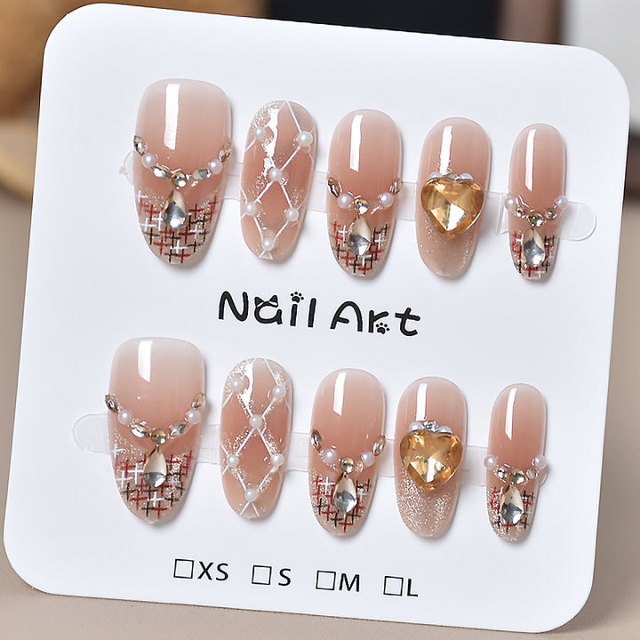 Artistic Decorative Press-On Nail Set Stornfield