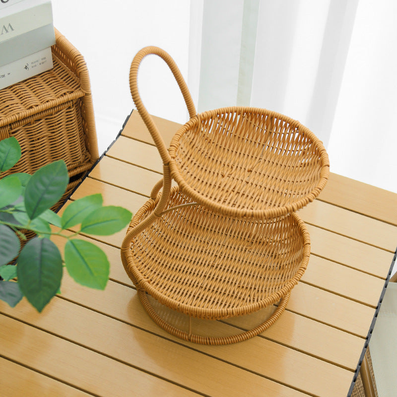 Decorative Tiered Wicker Fruit Stornfield