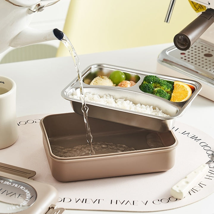 Multi-Compartment Stainless Steel Meal Prep Container