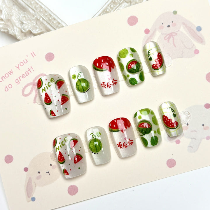 Fruit-Inspired Press-On Nail Set