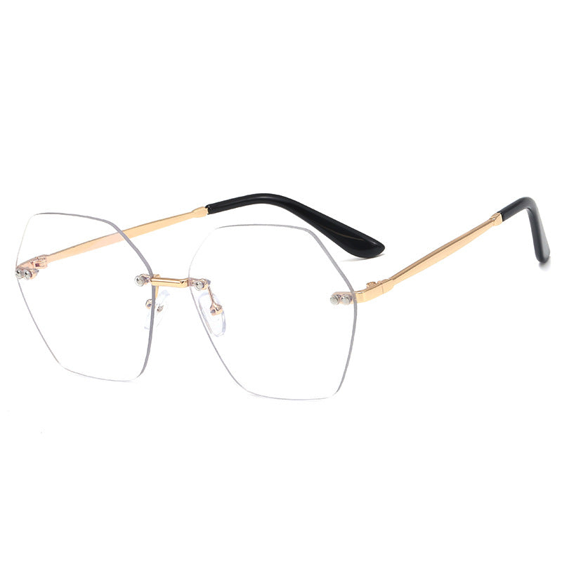 Women's hexagonal sunglasses with elegant metal frame Stornfield