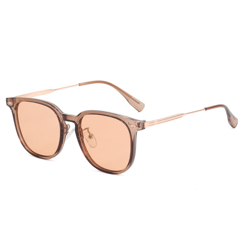 Women's clear rectangular glasses with delicate metal frame Stornfield