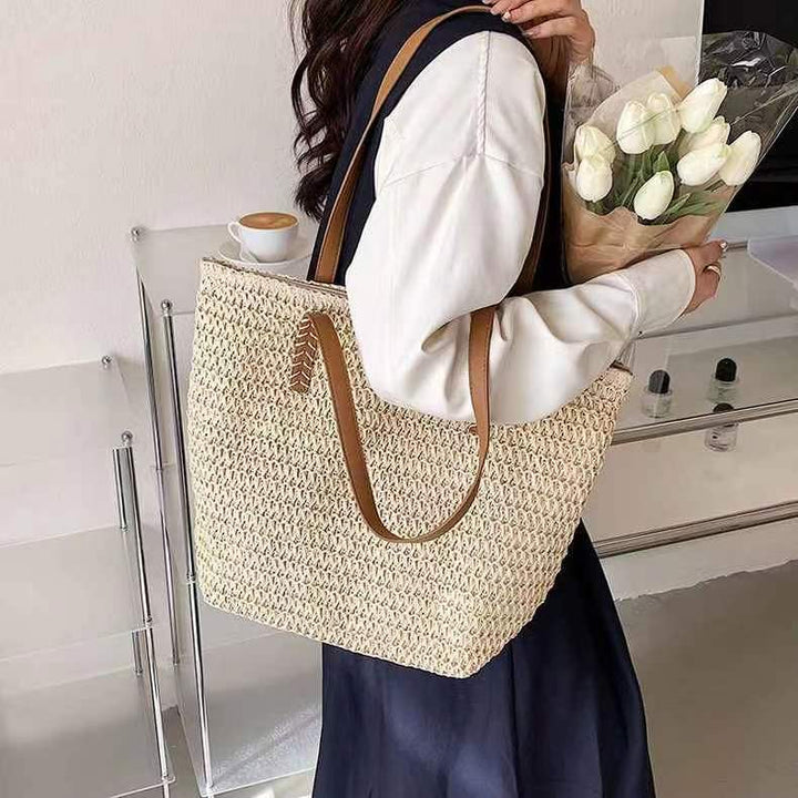 Elegant Bast bag with High-Quality Leather Handles Stornfield
