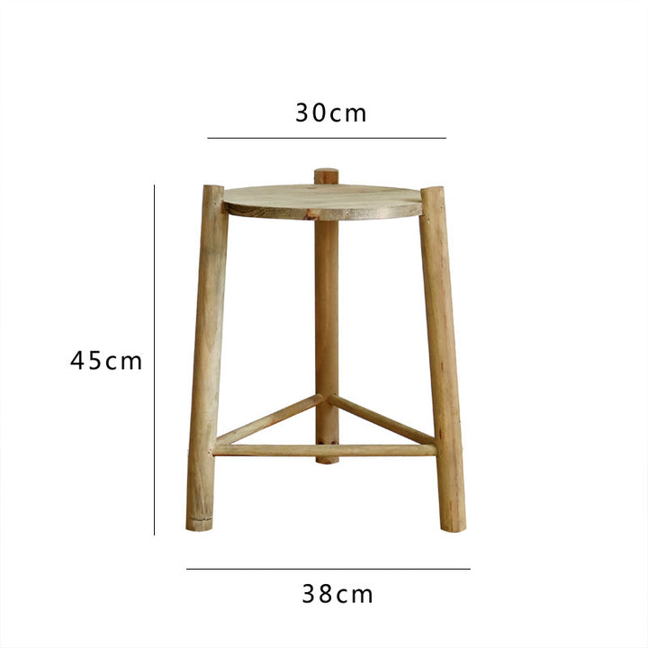Rustic Wooden Stool Stornfield
