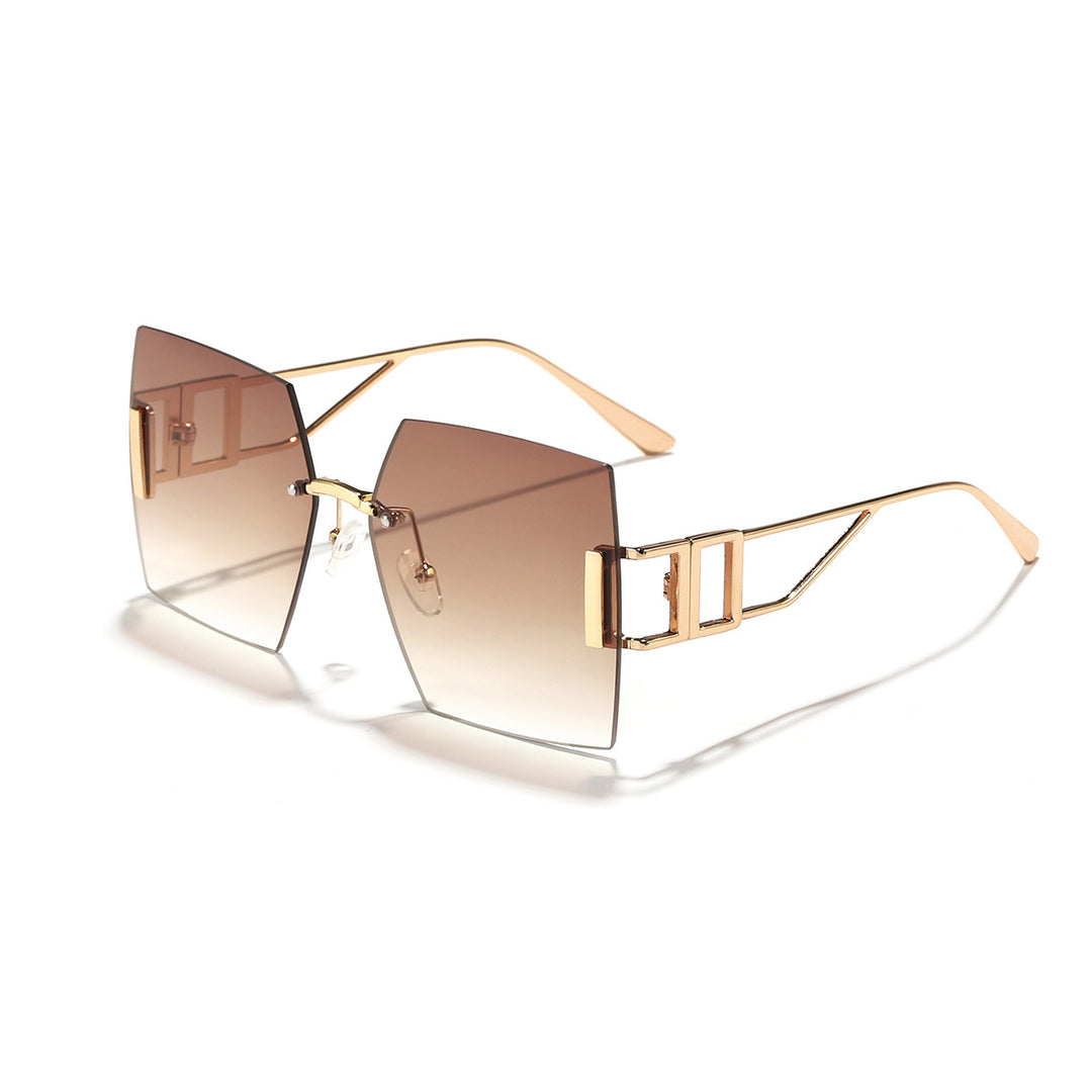 Women's square sunglasses with luxurious metal frame Stornfield