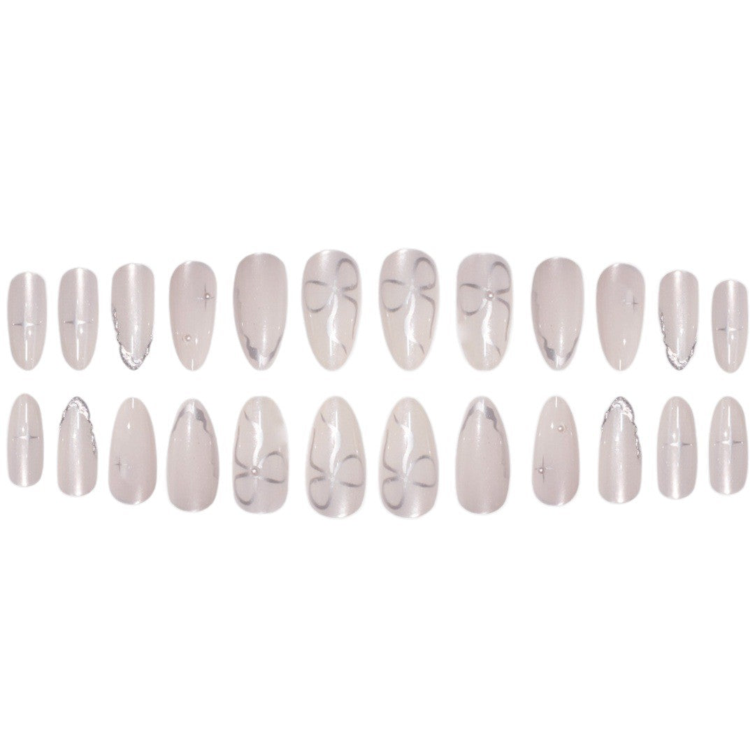 Elegant Stiletto Press-On Nail Art with Glossy Finish Stornfield