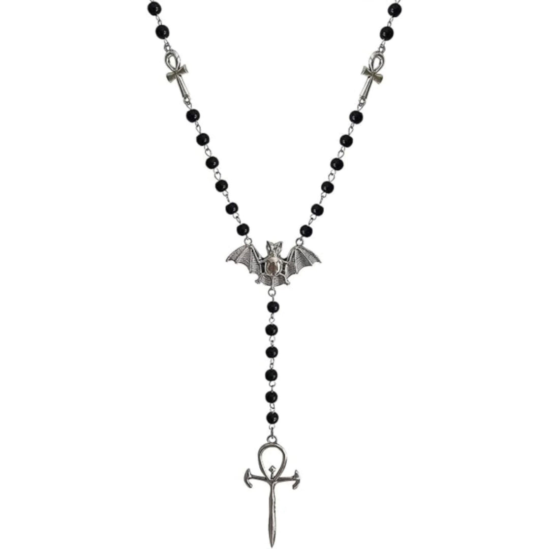 Gothic Bat-Inspired Pendant Necklace Stornfield
