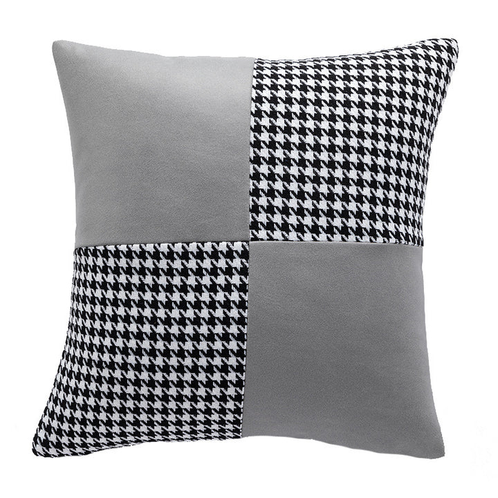 Contemporary Patchwork Accent Cushion