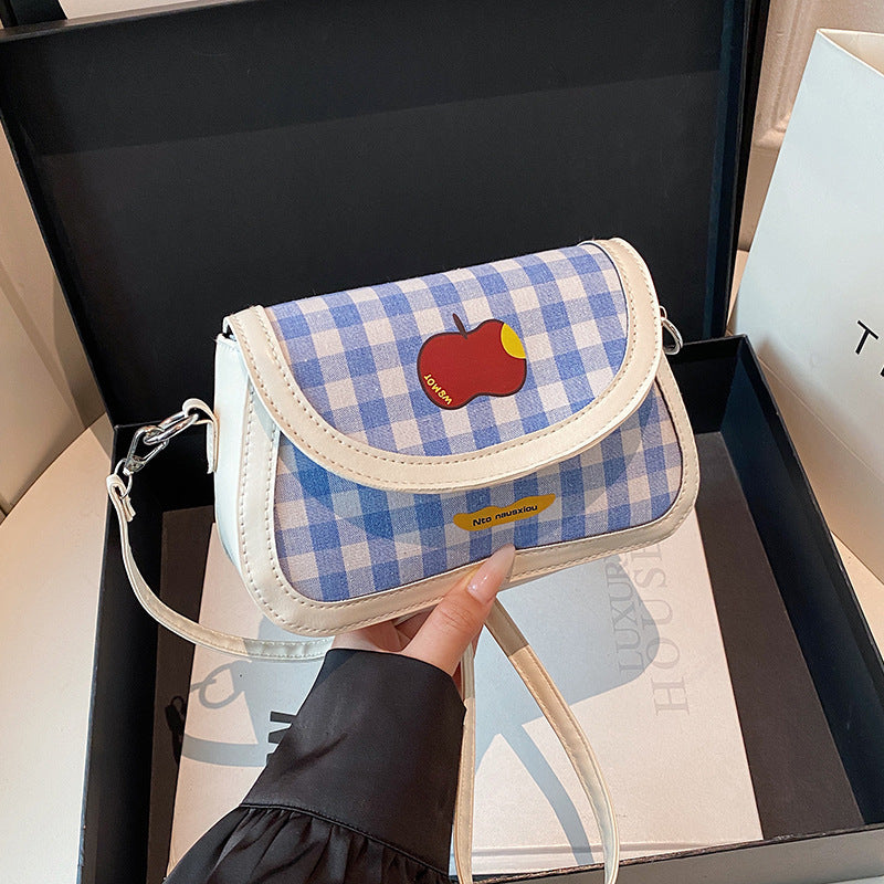 Playful Gingham Pattern Handbag Stornfield