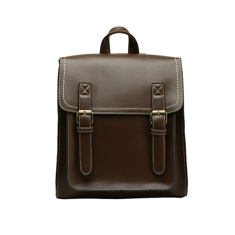 Structured Leather Backpack