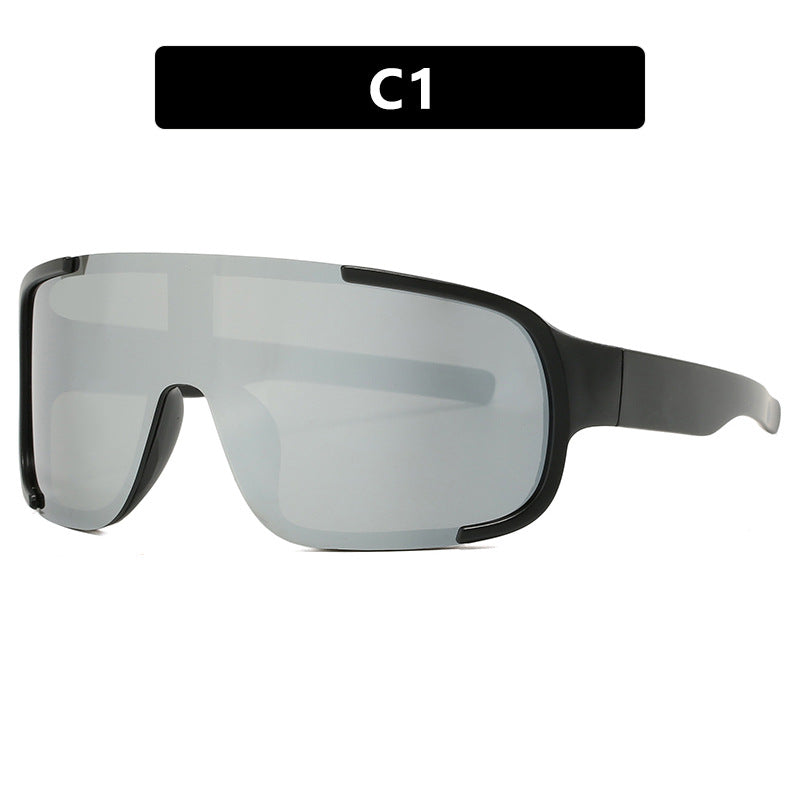 Women's sporty UV protection sunglasses with wide, aerodynamic shape Stornfield