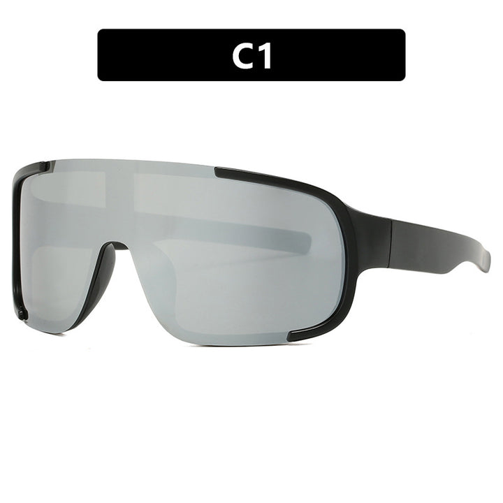 Women's sporty UV protection sunglasses with wide, aerodynamic shape Stornfield