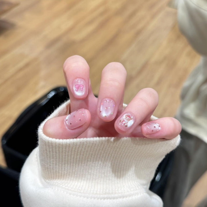 Artificial Nail Art Tips with Romantic Designs Stornfield