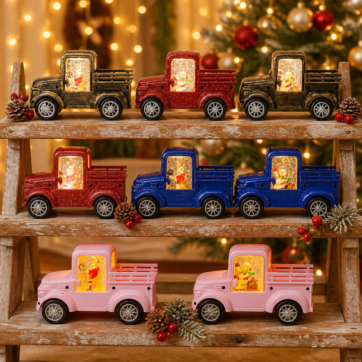 Light-Up Christmas Truck Decoration