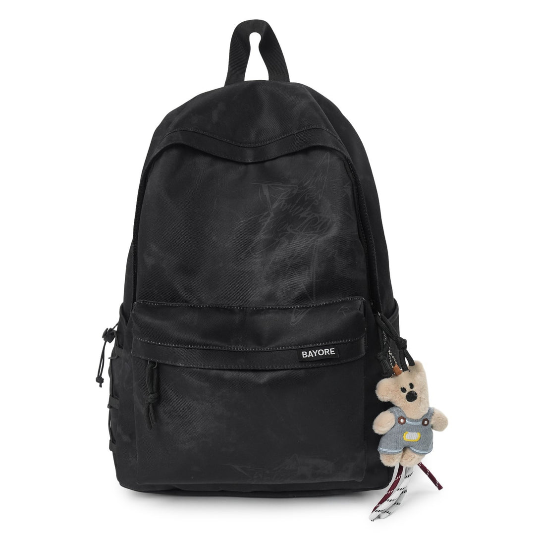 Artistic Marble-Patterned Backpack