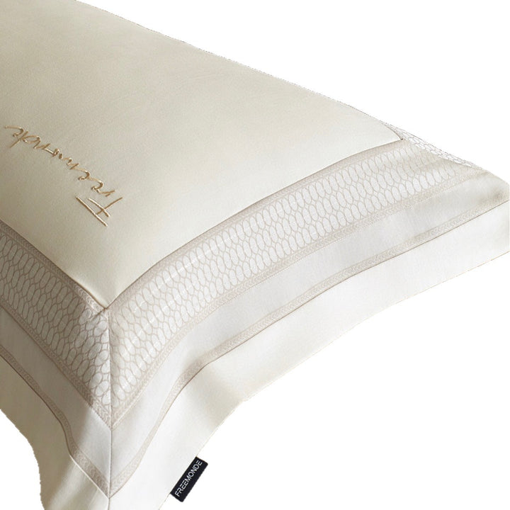 Luxury Embroidered Duvet Cover Set with Decorative Border