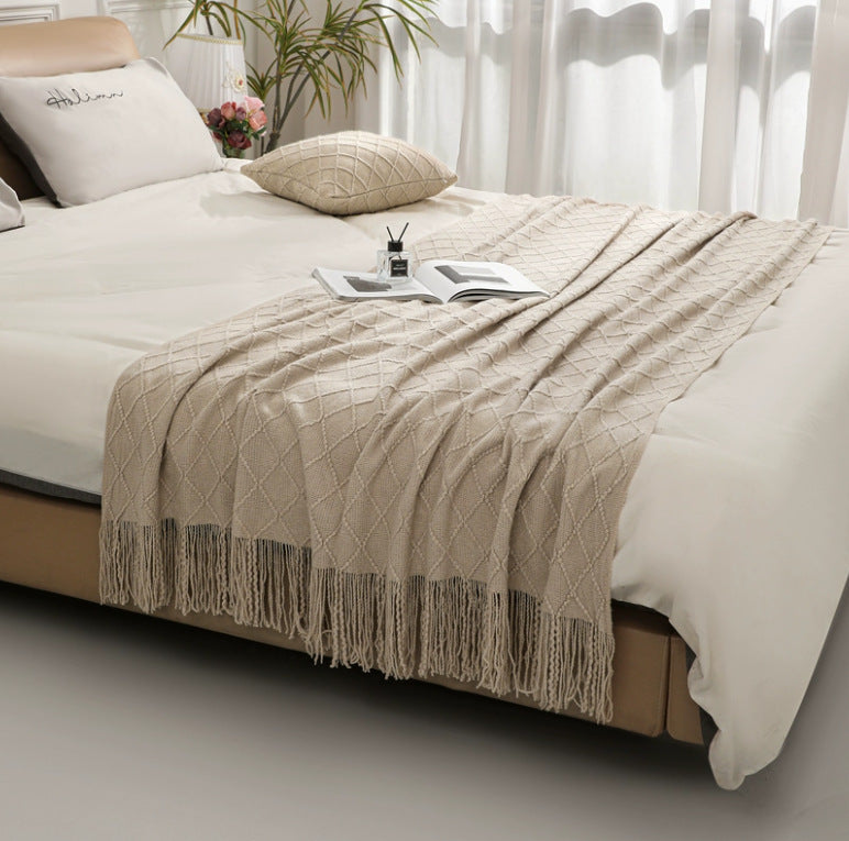 Cozy Knit Throw Blanket
