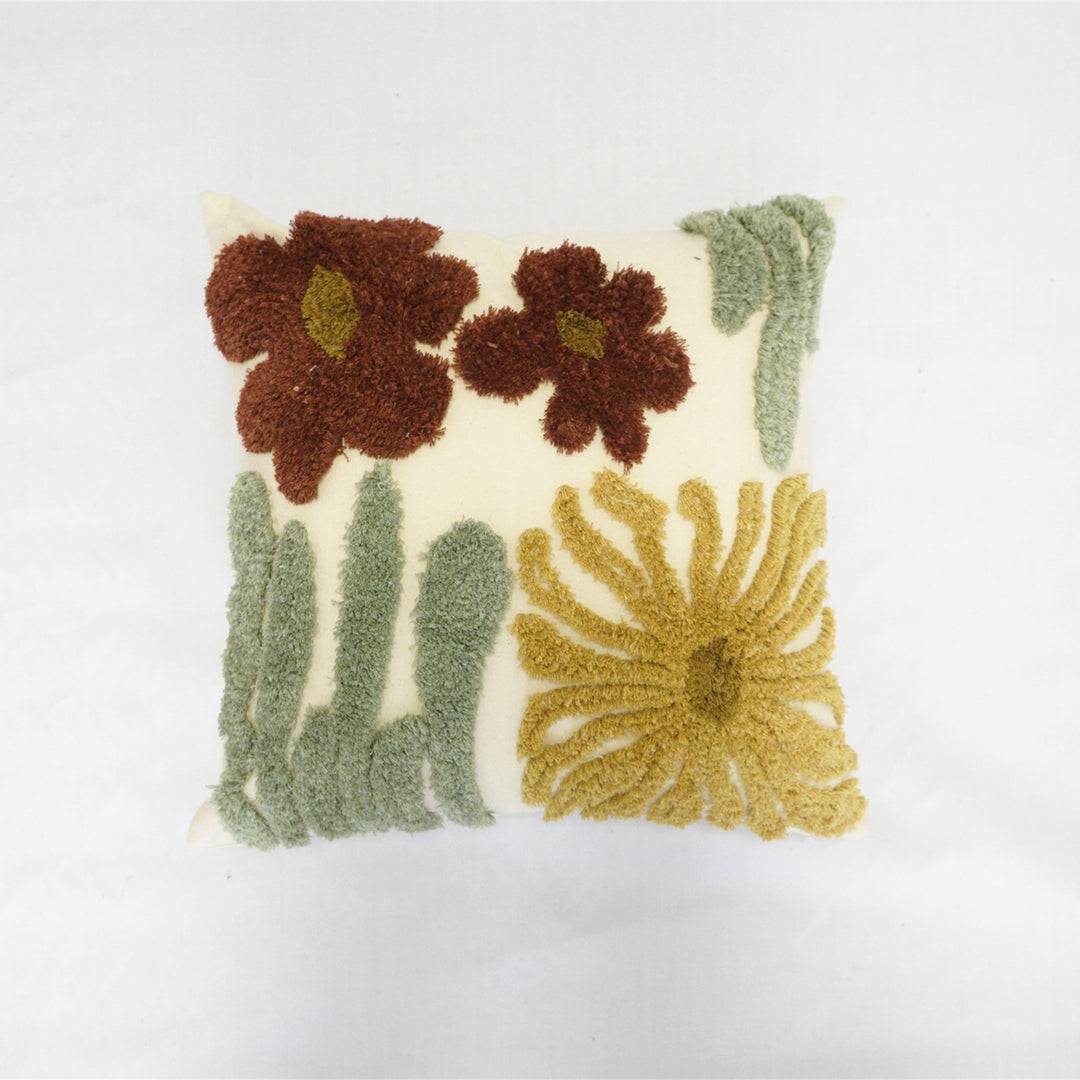 Artistic Textured Flower Cushion