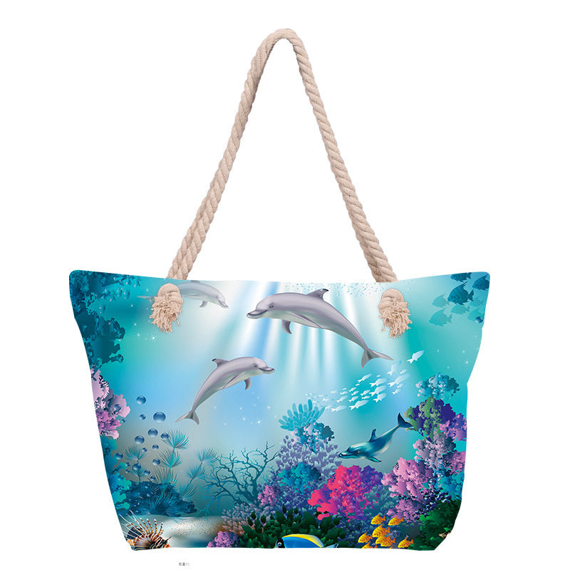 Beach bag with floral pattern Stornfield