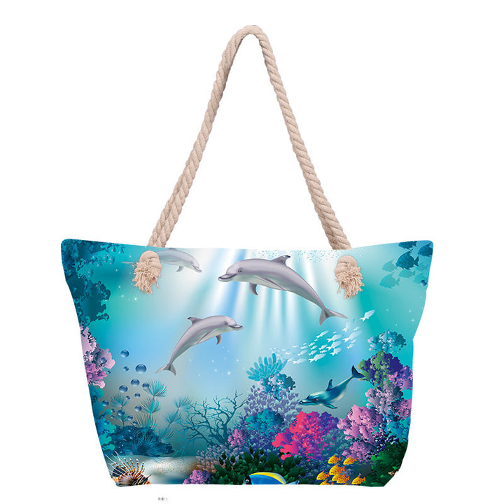 Beach bag with floral pattern Stornfield