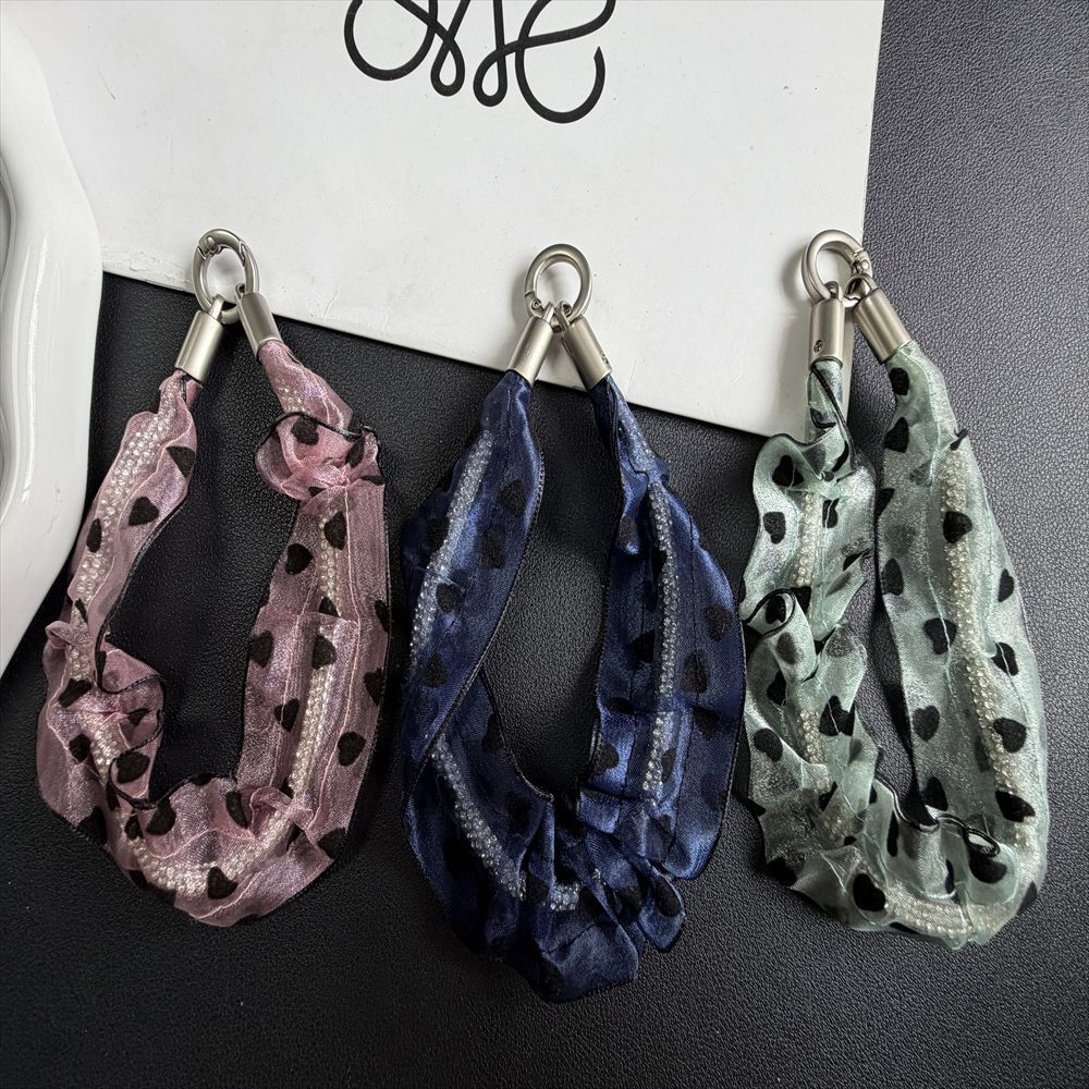 Heart-Patterned Hair Scrunchie Stornfield
