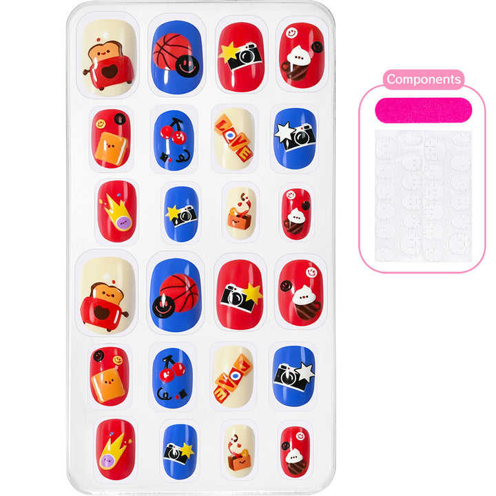 Creative Cartoon-Themed Press-On Nail Collection Stornfield