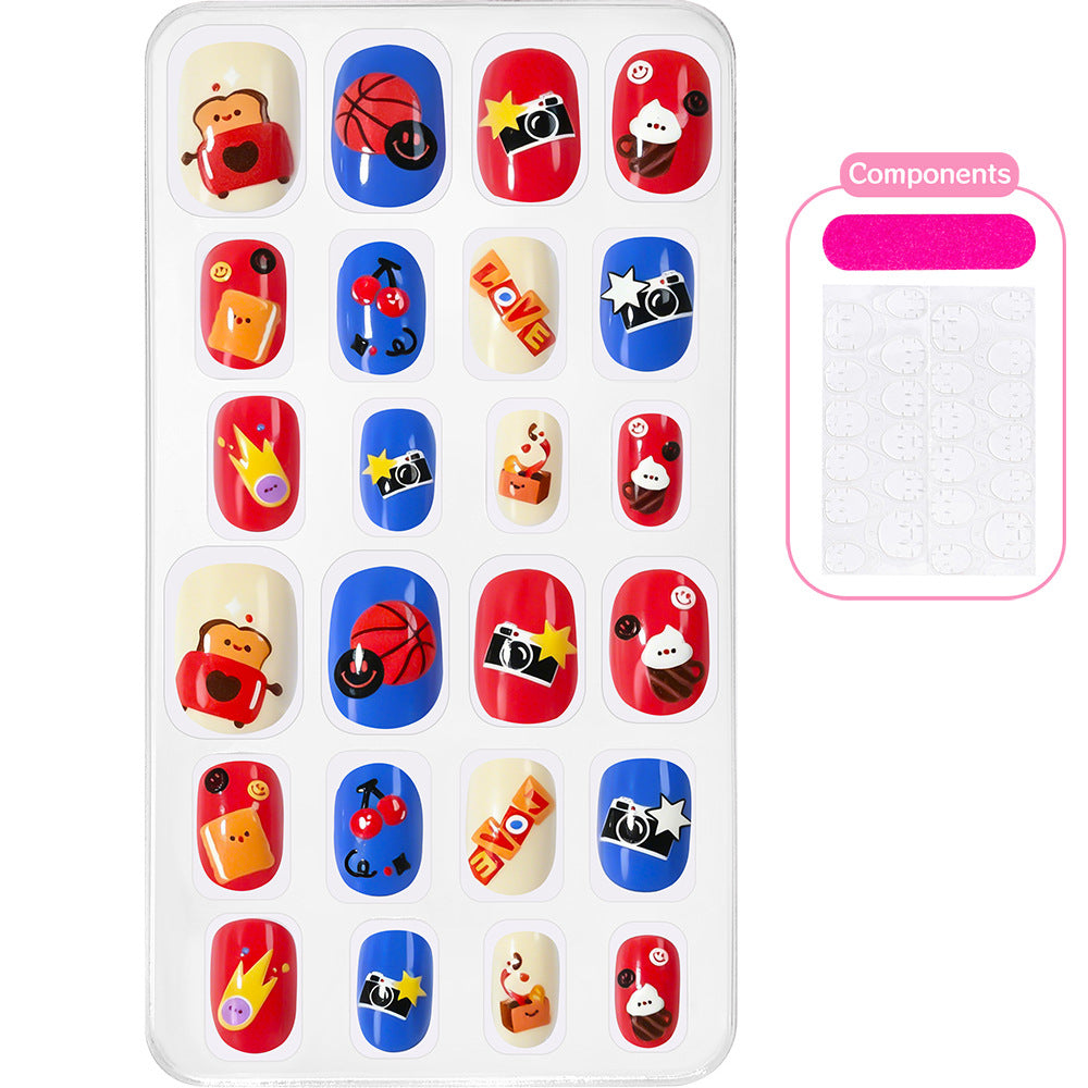 Themed Summer Beach Nail Art Press-On Nails Stornfield