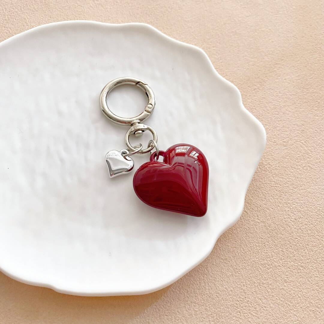 Heart-Shaped Charm Keychain Stornfield