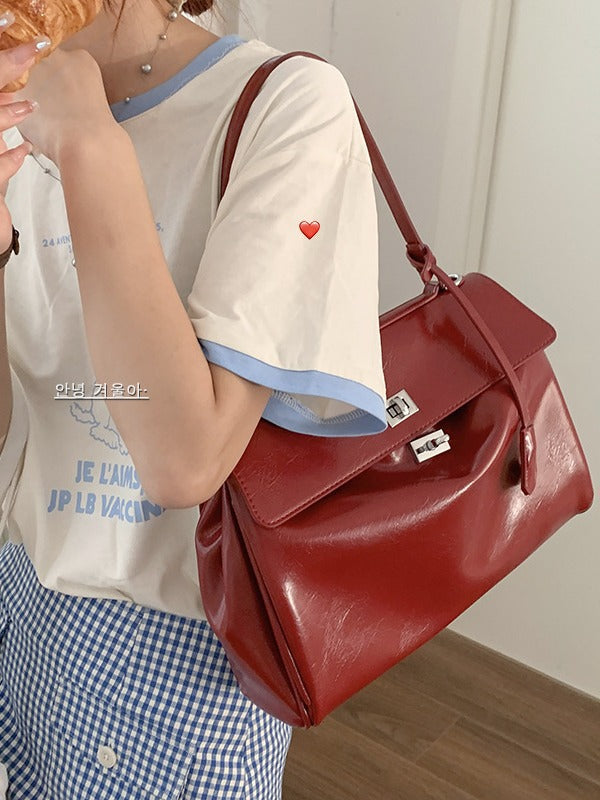 Structured Leather Handbag Stornfield