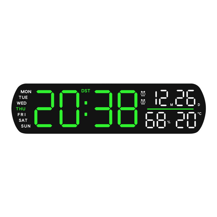 Digital wall clock with temperature and hygrometer display Stornfield