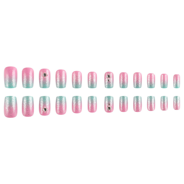 Ombre Glitter Press-On Nail Set Stornfield