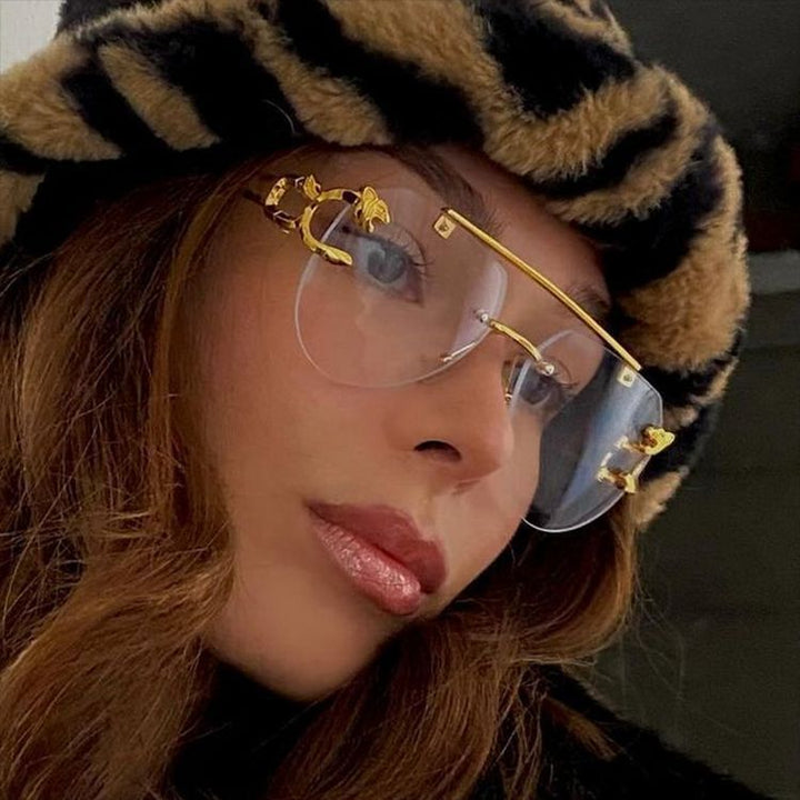Women's unusual round sunglasses with decorative details Stornfield