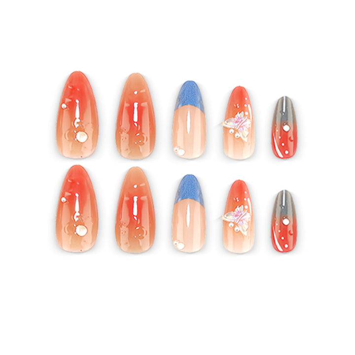 Artificial nails with intricate jewelry details Stornfield