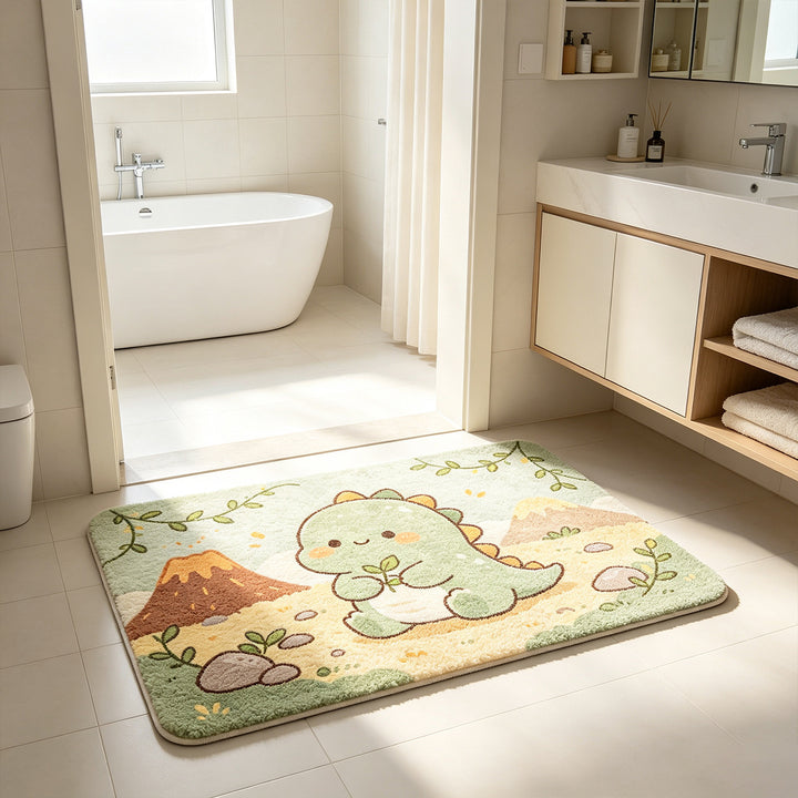 Playful Elephant Bath Mat