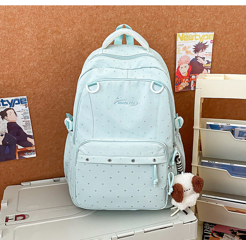 Stylish Multi-Pocket Backpack with Cute Accessories Stornfield