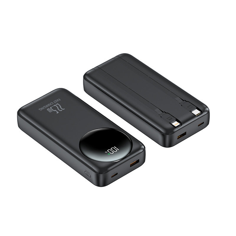 Portable power bank with integrated cables and digital power display Stornfield