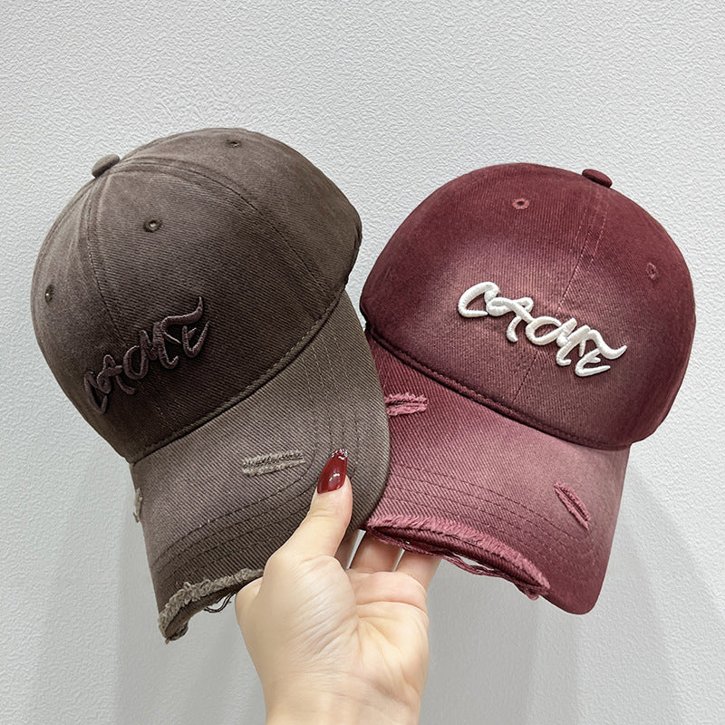 Men's Distressed Front Embroidered Baseball Cap Stornfield