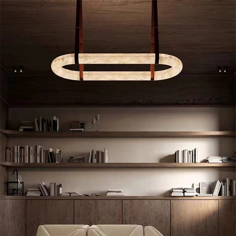 Modern Minimalist Oval Pendant Light