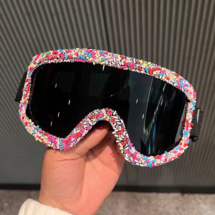Women's stylish ski goggles with unique decor Stornfield