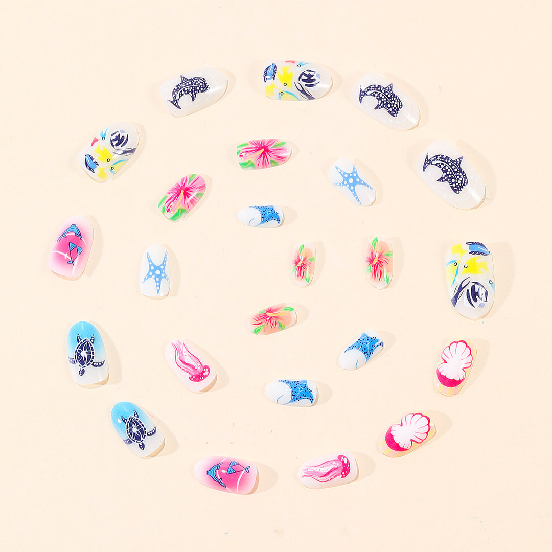 Tropical Ocean-Inspired Nail Art Set Stornfield