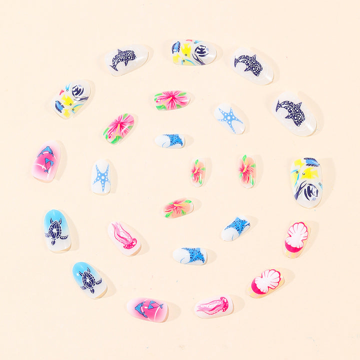 Tropical Ocean-Inspired Nail Art Set Stornfield
