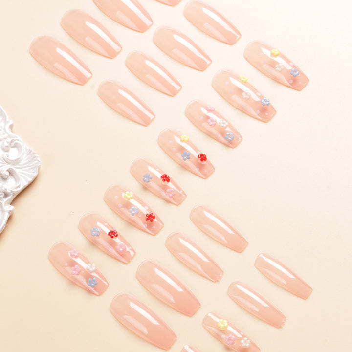 Floral Design Press-On Nail Set Stornfield