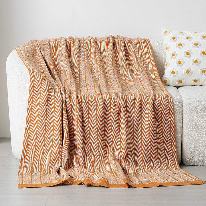 Ladies cuddle blanket with zigzag pattern Stornfield