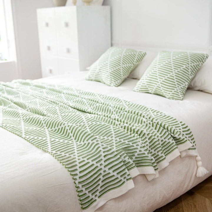 Decorative Knit Throw Blanket
