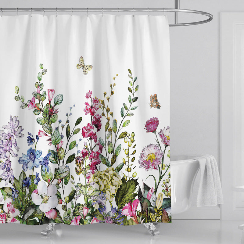 Leafy Botanical Themed Bathroom Ensemble Stornfield