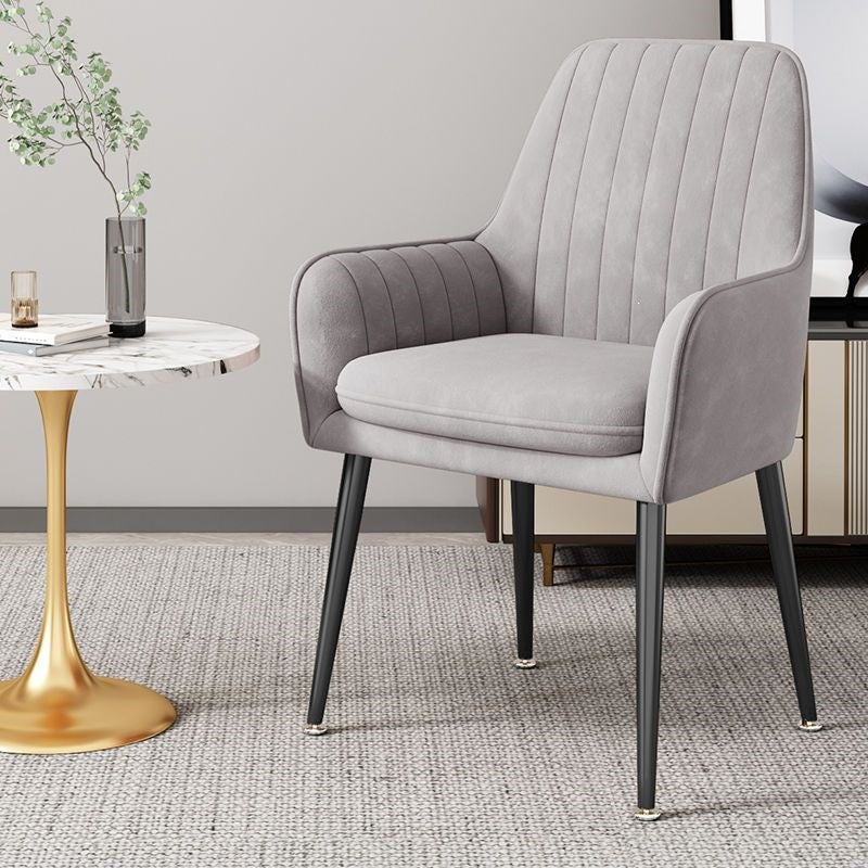 Modern Accent Chair with Gold Legs Stornfield