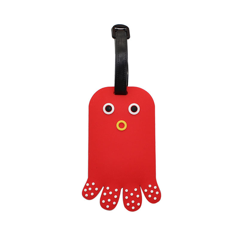 Unisex Silicone Luggage Tag in Creative Octopus Design Bowlift