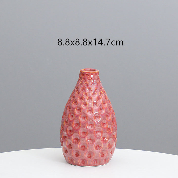 Textured Ceramic Decorative Vase Stornfeild