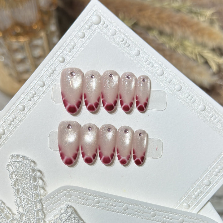 Elegant Gel Press-On Nail Set Stornfield