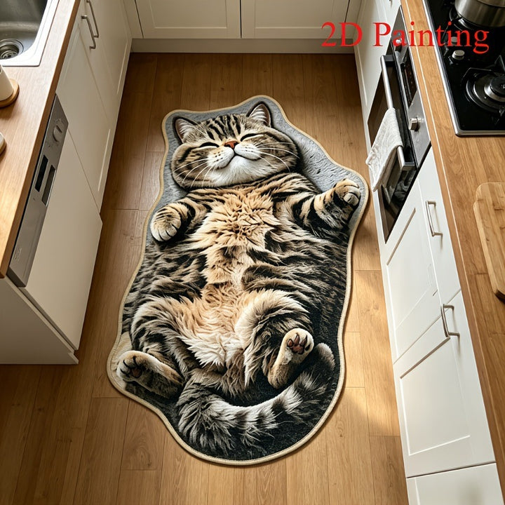 Decorative Dog Print Bath Mat
